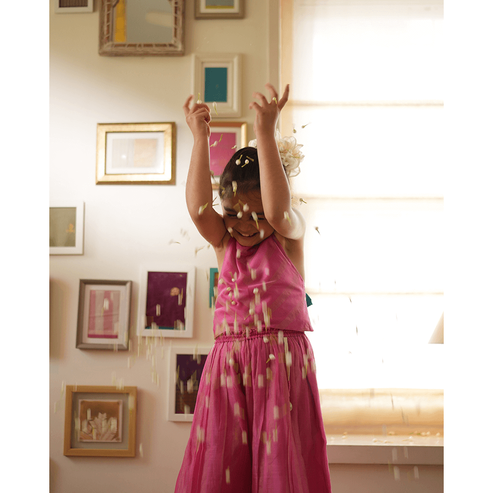 Love The World Today Neelkamal Coord Set - Pink