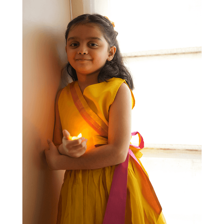 Love The World Today Basant Lehenga Choli - Yellow