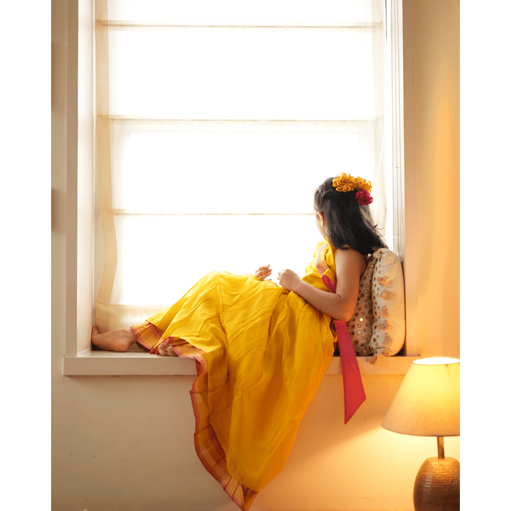 Love The World Today Basant Lehenga Choli - Yellow