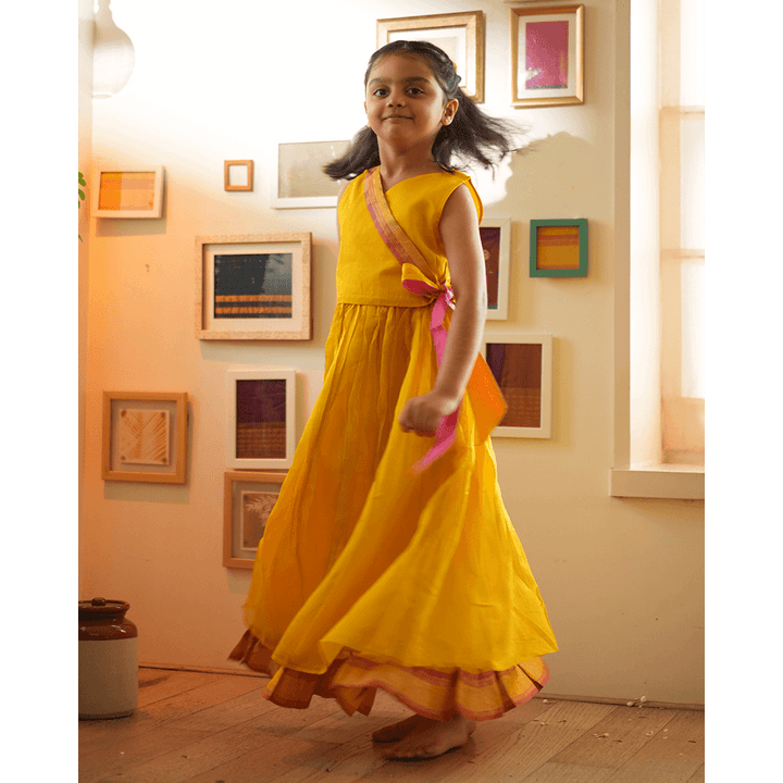 Love The World Today Basant Lehenga Choli - Yellow