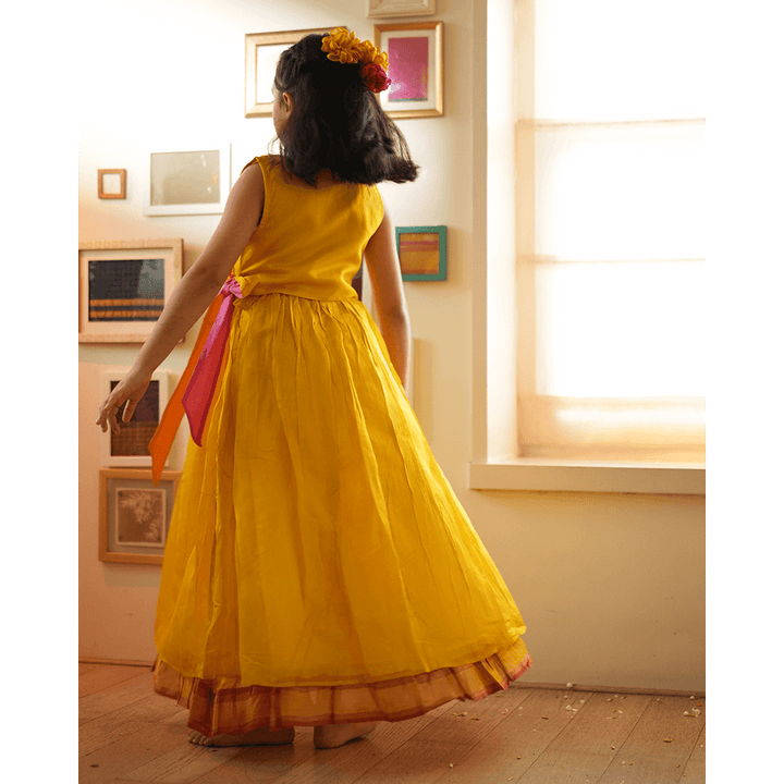 Love The World Today Basant Lehenga Choli - Yellow