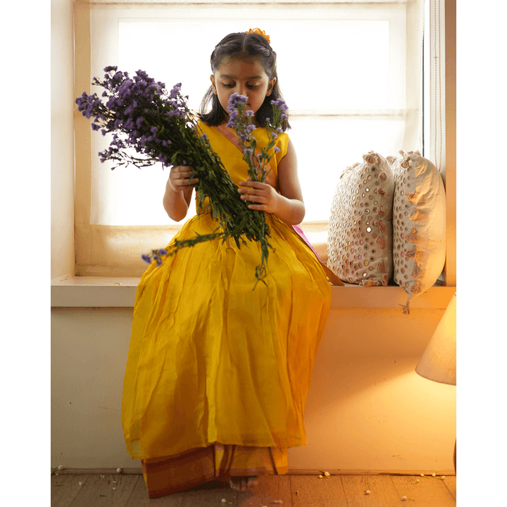 Love The World Today Basant Lehenga Choli - Yellow