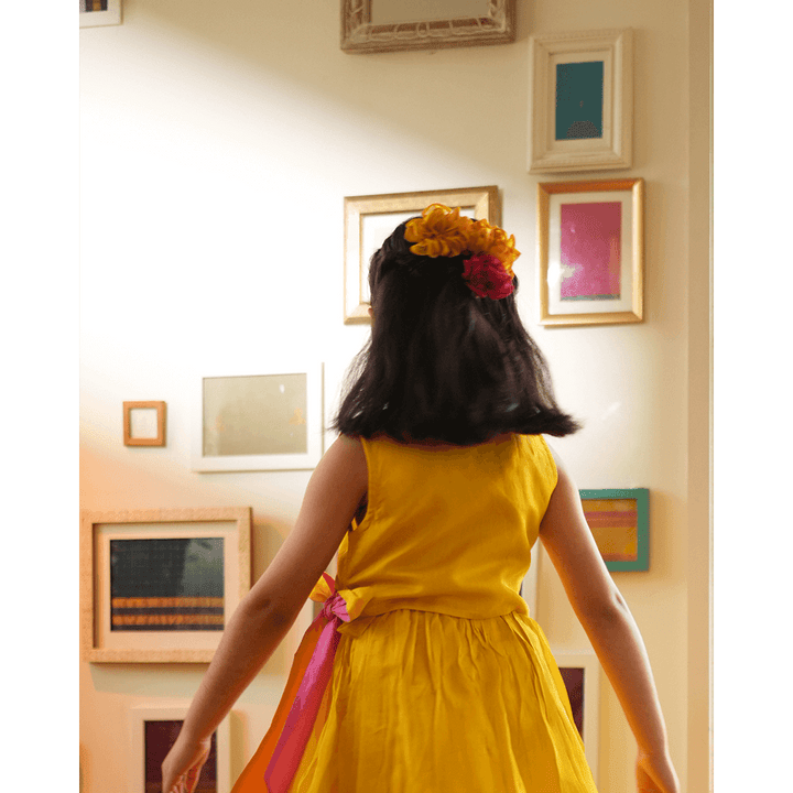 Love The World Today Basant Lehenga Choli - Yellow