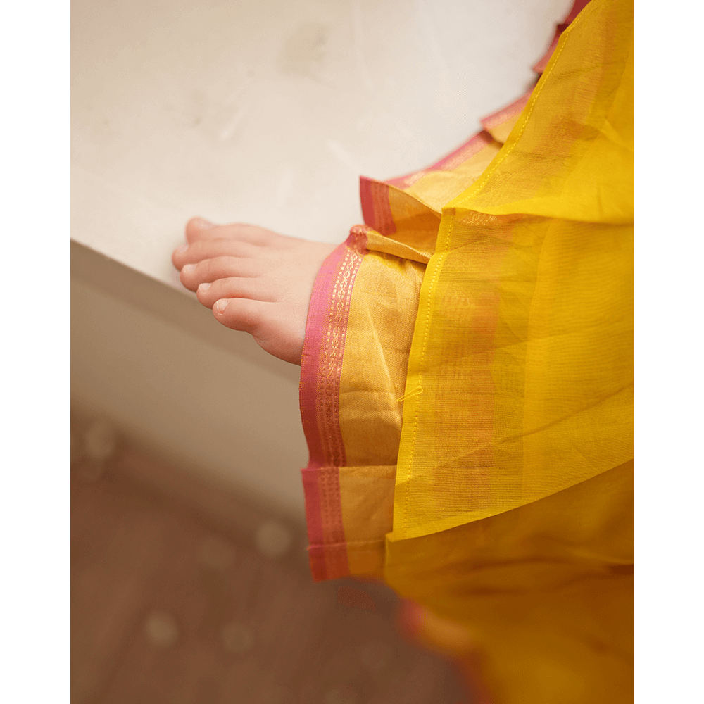 Love The World Today Basant Lehenga Choli - Yellow