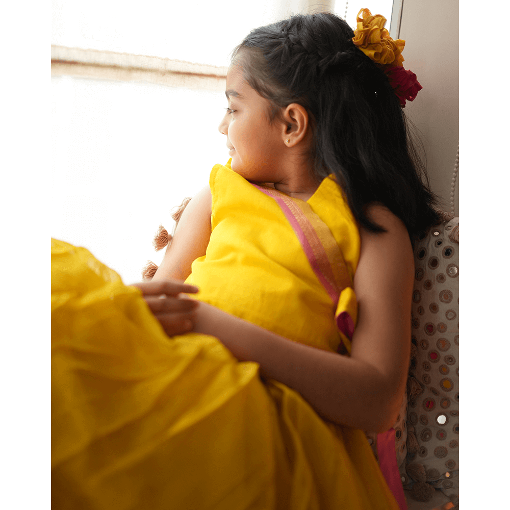 Love The World Today Basant Lehenga Choli - Yellow