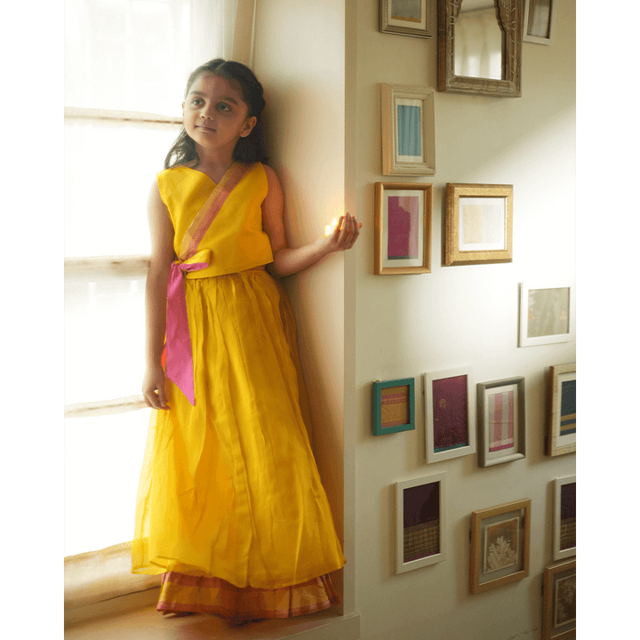 Love The World Today Basant Lehenga Choli - Yellow
