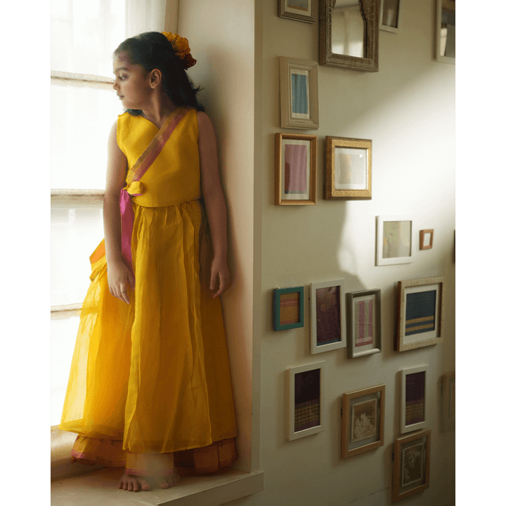 Love The World Today Basant Lehenga Choli - Yellow