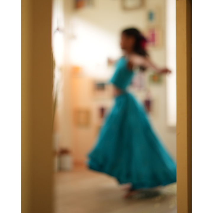 Love The World Today Nilima Lehenga Set - Teal