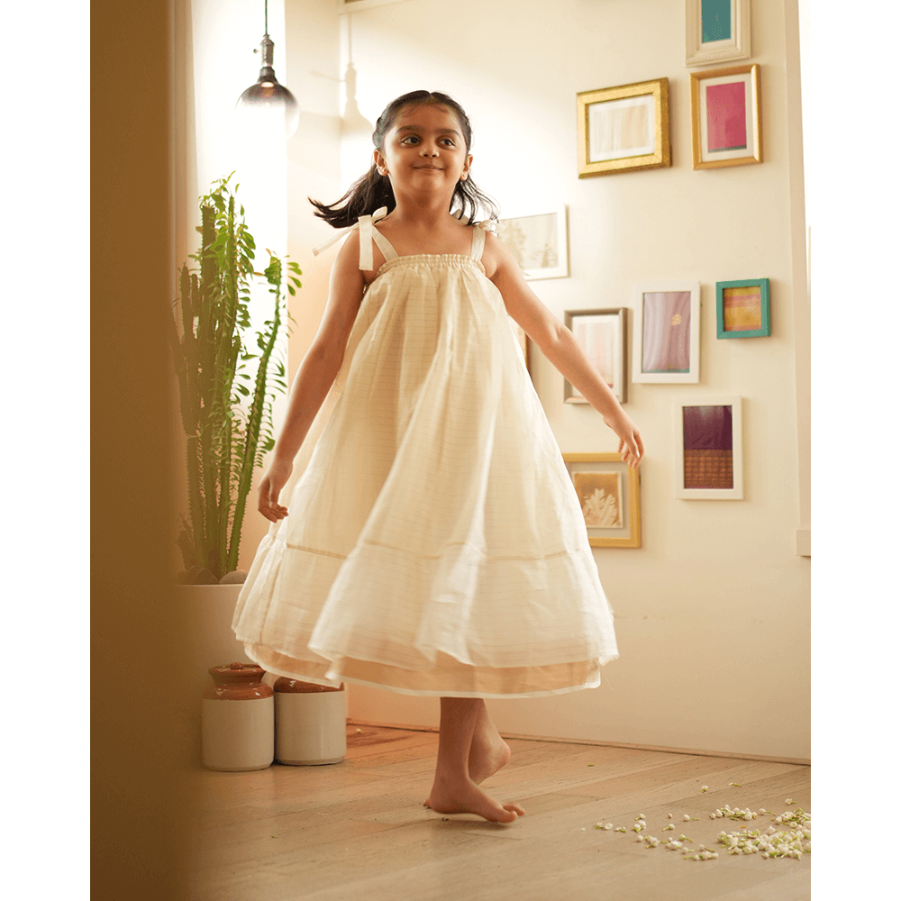 Love The World Today Anagha Lehenga Set - Purple &amp; White Gold