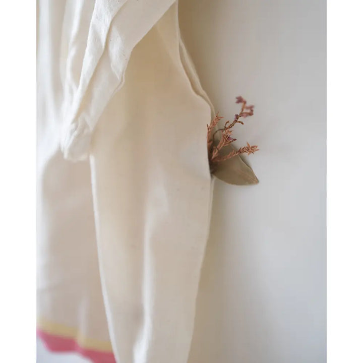 Love The World Today Cloud Kiss Kora Gathered Dress - Off White