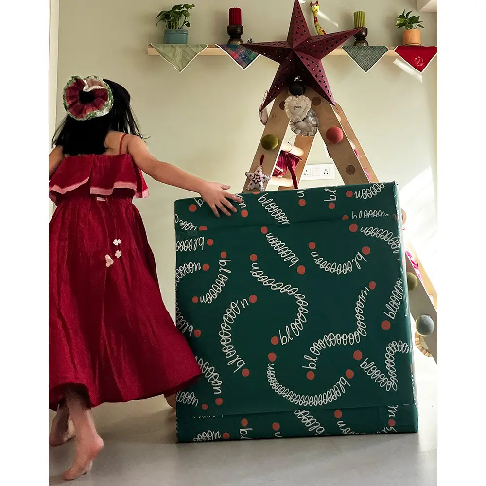 Love The World Today Fool’s Paradise Tiered Maxi Dress In Red Handwoven Cotton