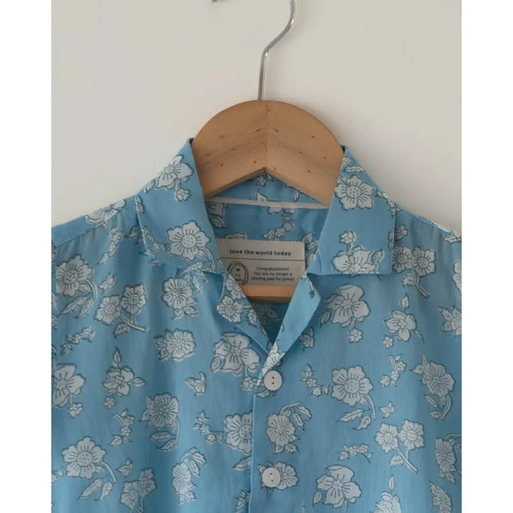 Love The World Today Boogie Co-Ord Set For Boys In Powder Blue