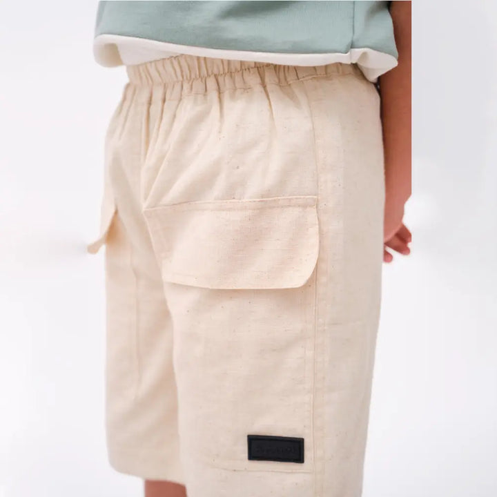 Krawl Kids Cargo Shorts - Beige