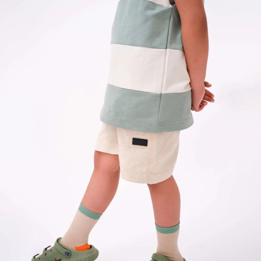 Krawl Kids Cargo Shorts - Beige