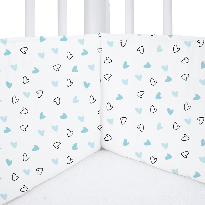 Twill Blue Hearts