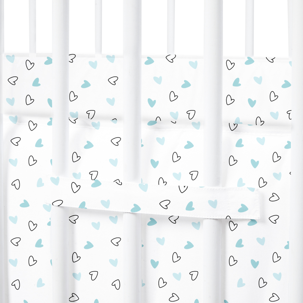 Twill Blue Hearts