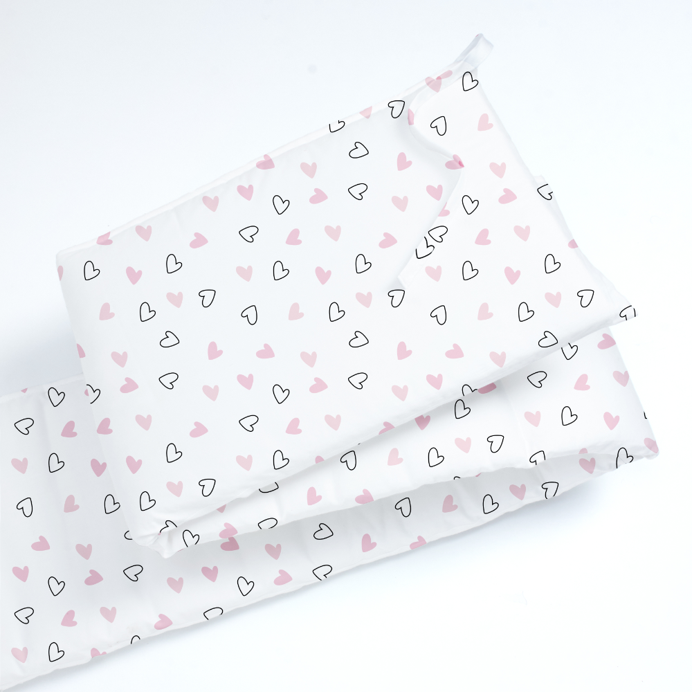 Twill Pink Hearts