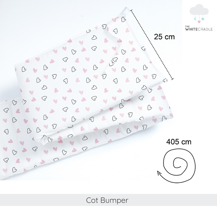 Twill Pink Hearts