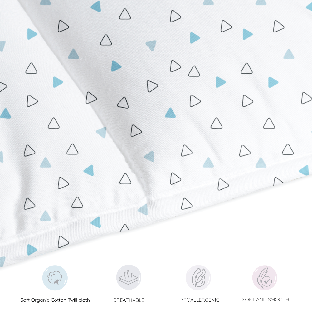 Twill Blue Triangle