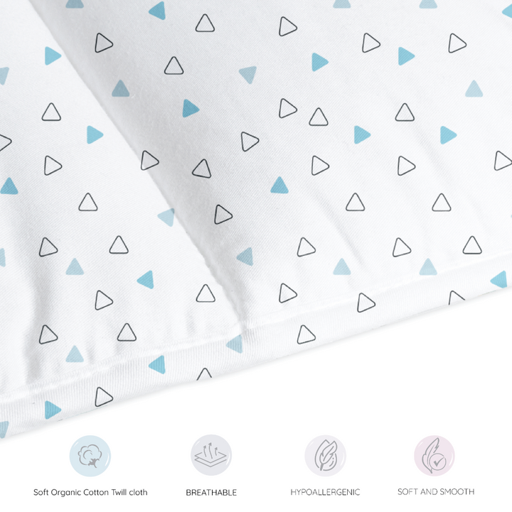 Twill Blue Triangle