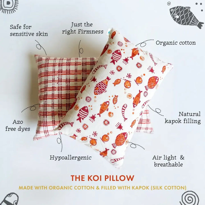 Whitewater Kids Gift Set - (Manjha Print Kapok Pillow + Maracas)