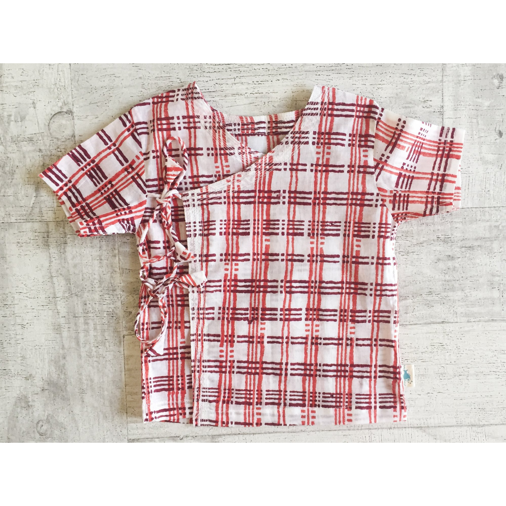 Whitewater Kids Unisex Organic Red Printed Set