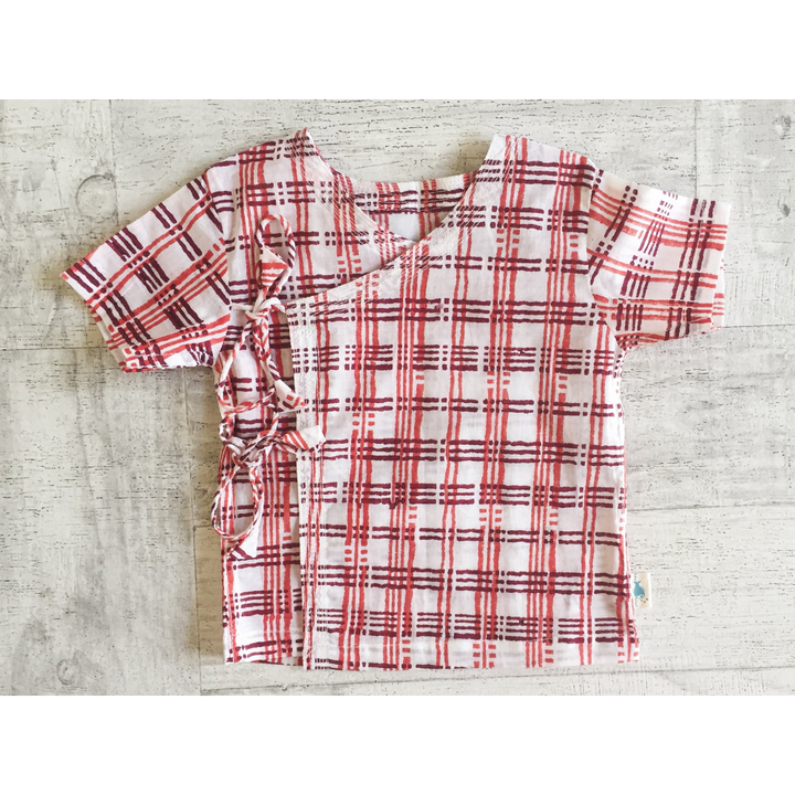 Whitewater Kids Unisex Organic Red Printed Set