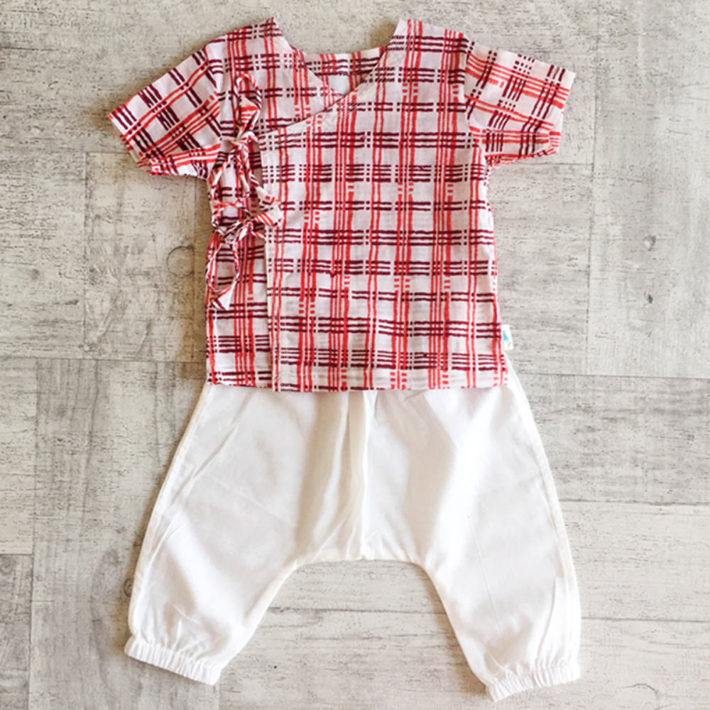 Whitewater Kids Unisex Organic Angarakha Printed Set