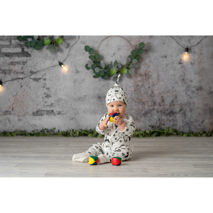 Tiny Twig Long Sleeve Zipsuit - Printed