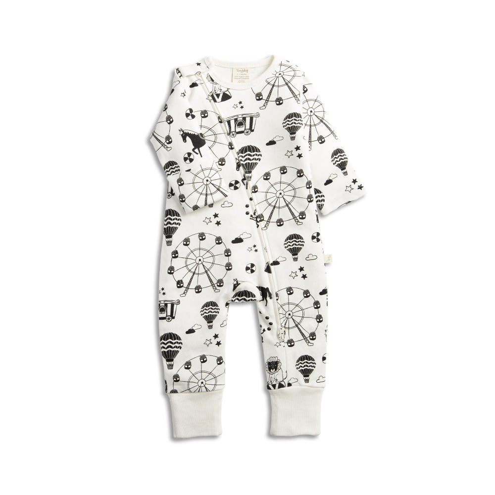 Tiny Twig Long Sleeve Zipsuit - Printed
