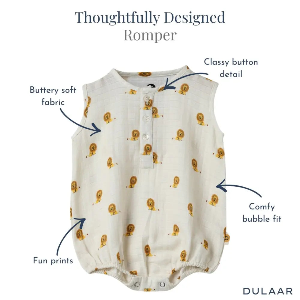 Dulaar Organic Muslin Essentials (Set of 2) - Just Lion Around