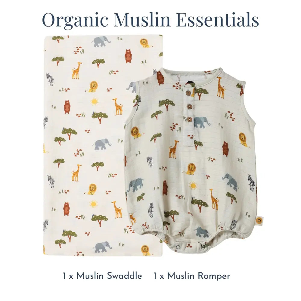 Dulaar Organic Muslin Essentials (Set of 2) - Squad Goals