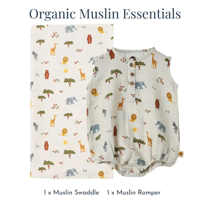 Dulaar Organic Muslin Essentials (Set of 2) - Squad Goals
