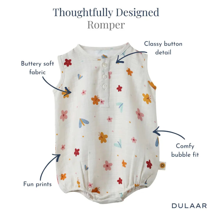 Dulaar Organic Muslin Essentials Set - A World in Bloom