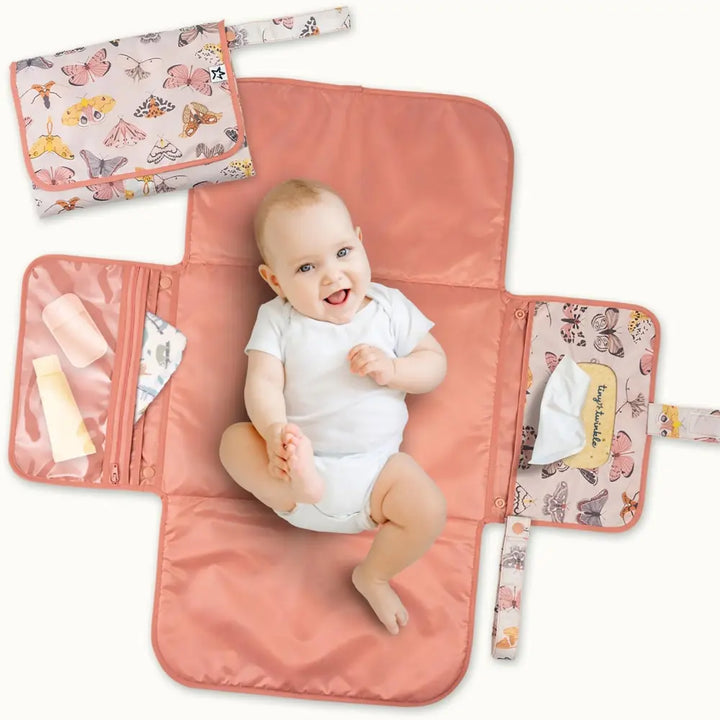 Tiny Twinkle Portable Diaper Changing Pad - Flutter