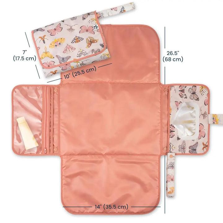 Tiny Twinkle Portable Diaper Changing Pad - Flutter