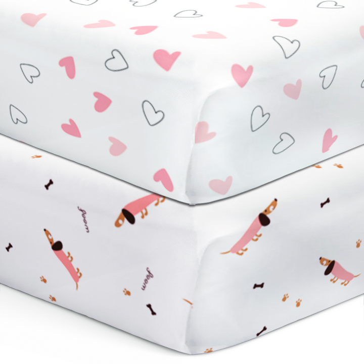 Pink Hearts &amp; Pink Poodle