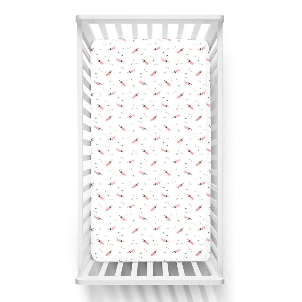 The White Cradle Flat Bed Sheet for Baby Cot & Mattress