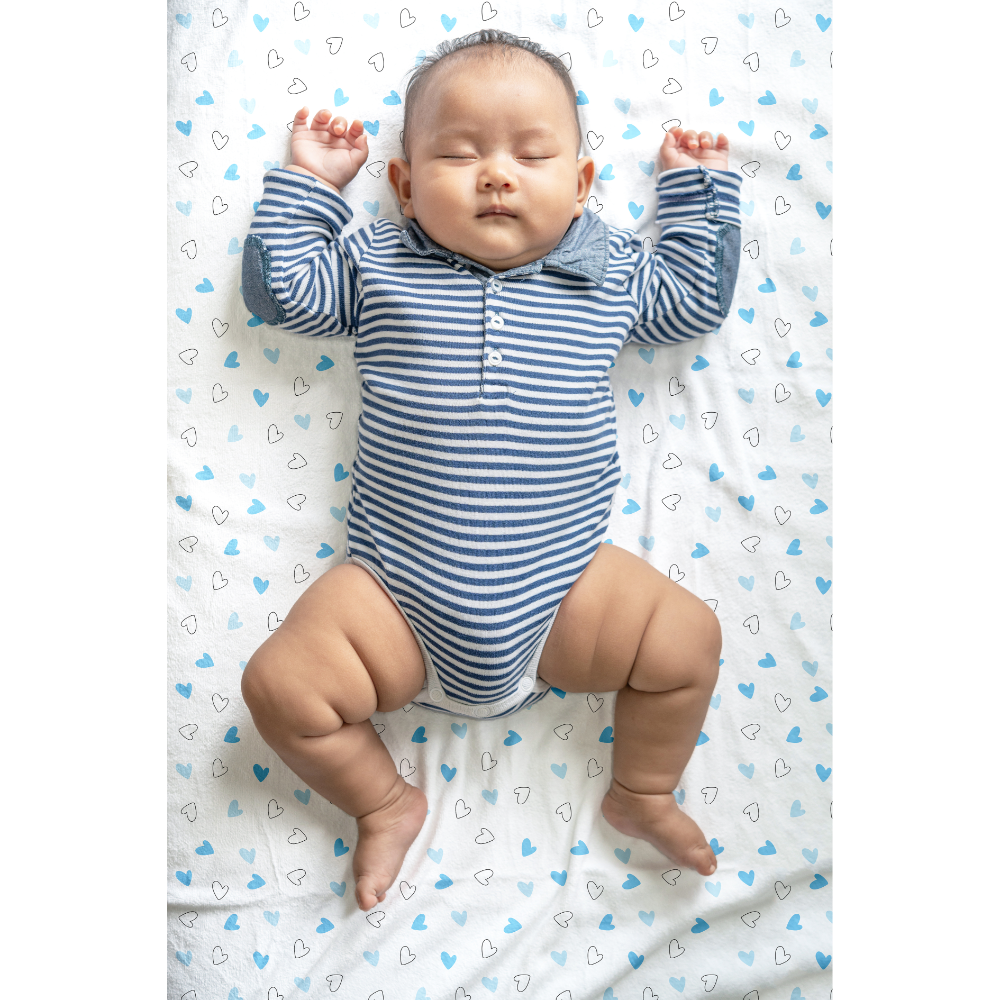 The White Cradle Flat Bed Sheet for Baby Cot &amp; Mattress