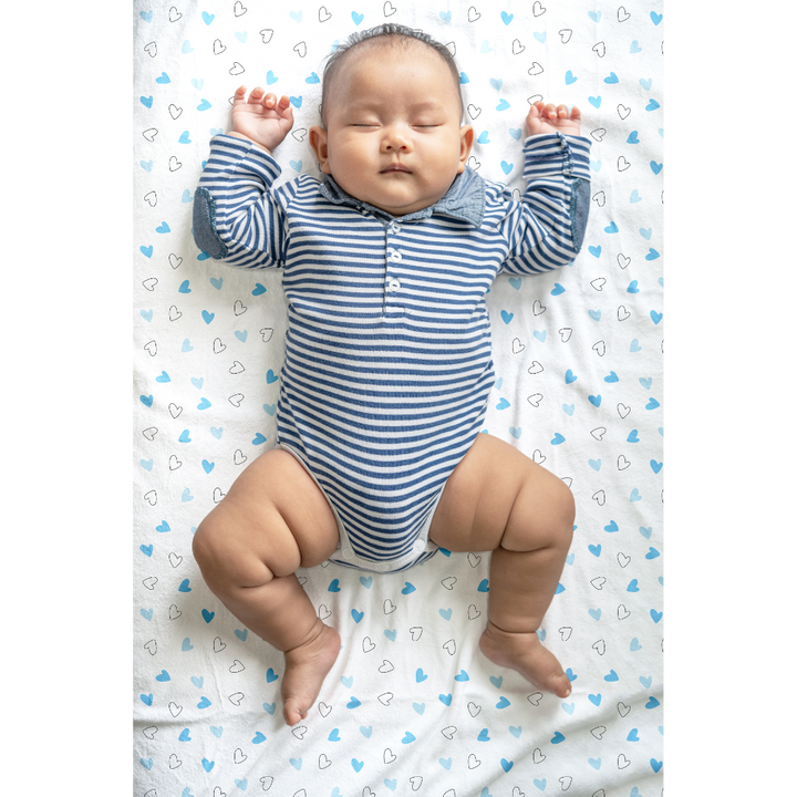 The White Cradle Flat Bed Sheet for Baby Cot &amp; Mattress