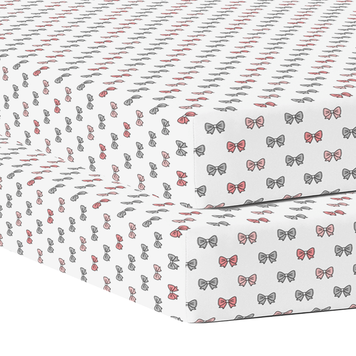 The White Cradle Cotton Crib Fitted Sheets (Pack of 2)