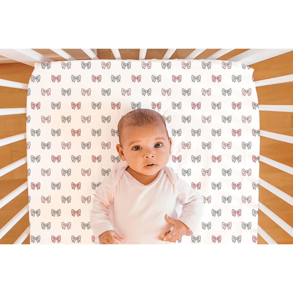 The White Cradle Cotton Crib Fitted Sheets (Pack of 2)
