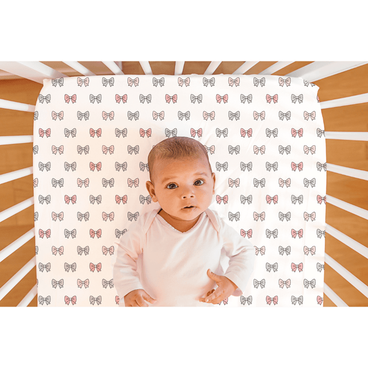 The White Cradle Cotton Crib Fitted Sheets (Pack of 2)