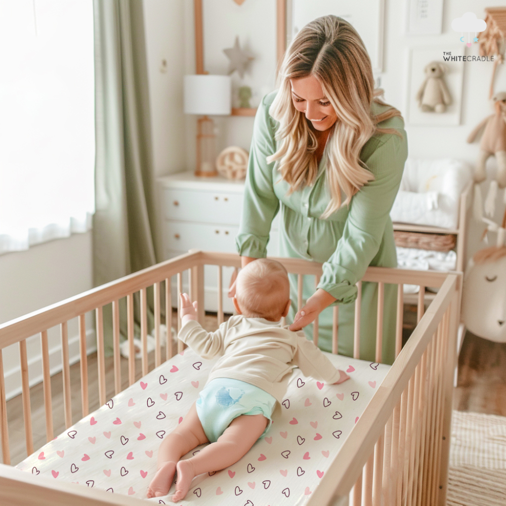 The White Cradle Organic Cotton Fitted Cot Sheet