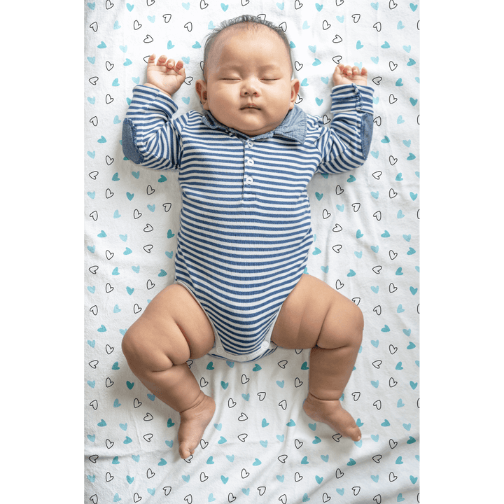 The White Cradle Cotton Crib Fitted Sheets (Pack of 2)