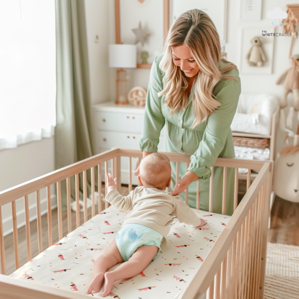 The White Cradle Organic Cotton Fitted Cot Sheet