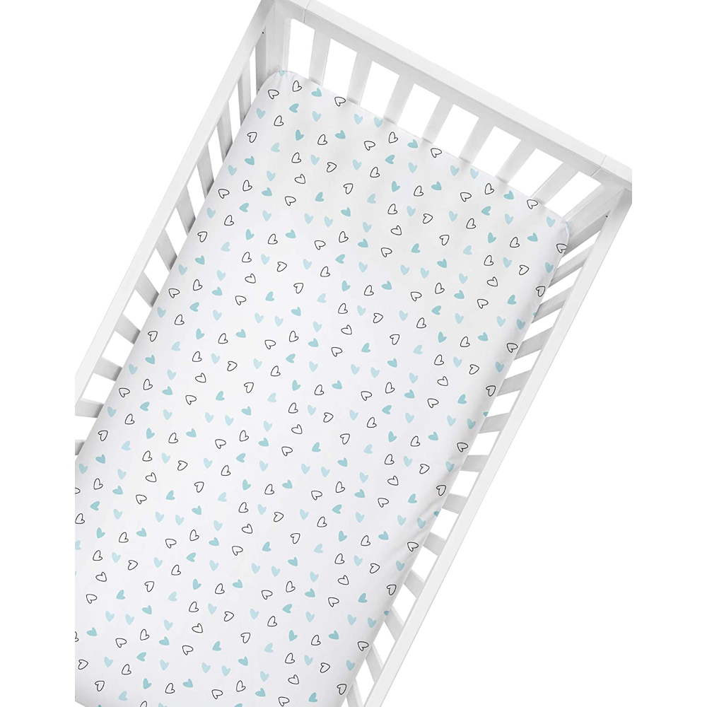 The White Cradle Flat Bed Sheet for Baby Cot & Mattress