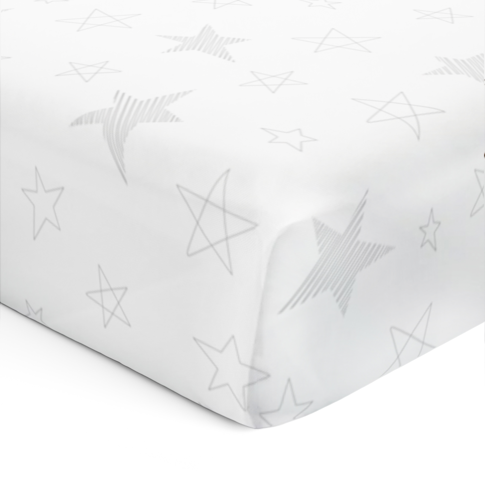 The White Cradle Flat Bed Sheet for Baby Cot & Mattress