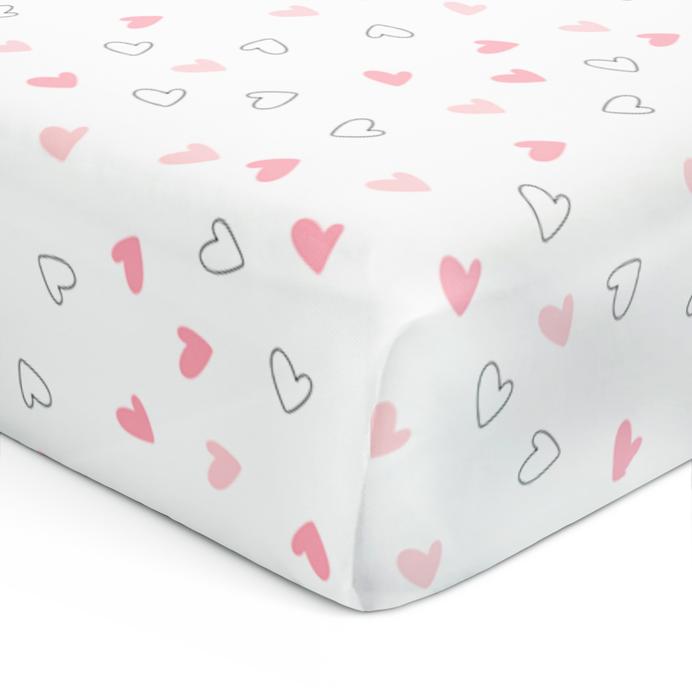 The White Cradle Flat Bed Sheet for Baby Cot & Mattress