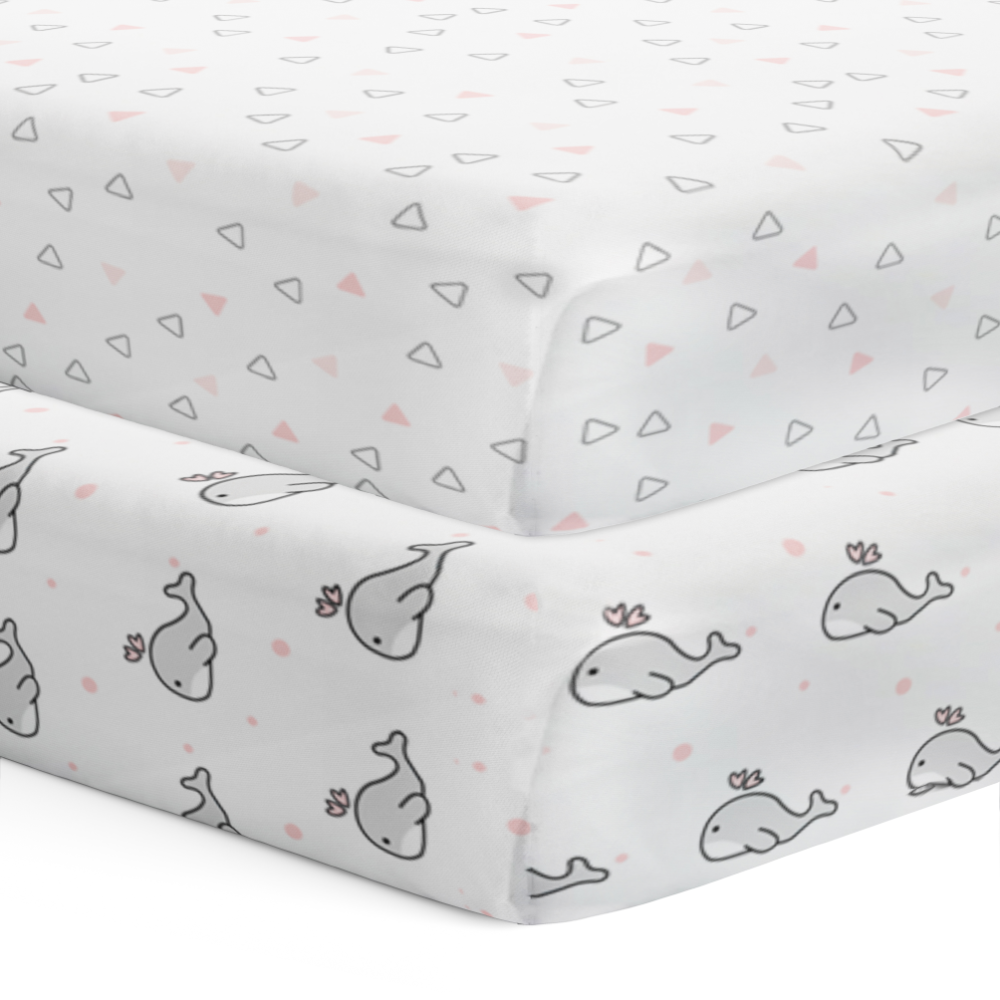 Pink Whale and Triangle